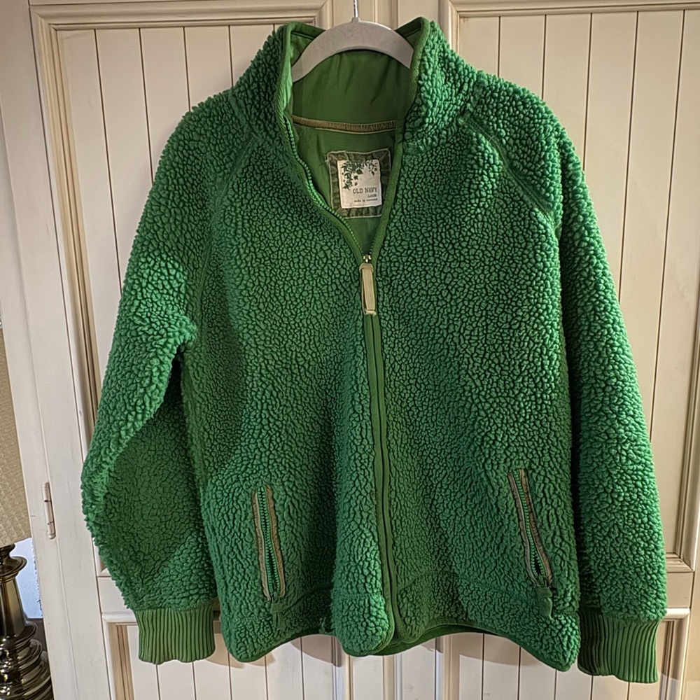 Old Navy Forest Green Fleece Jacket